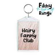 Pubes Hairy Fanny Club Keyring